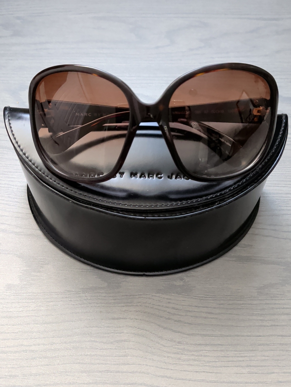 Marc Jacobs Brown Gradient Oversized Sunglasses